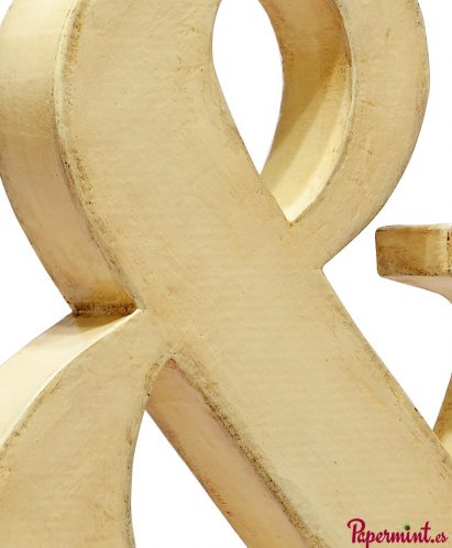 LETRA DECORATIVA DETALLE. PAPERMINT