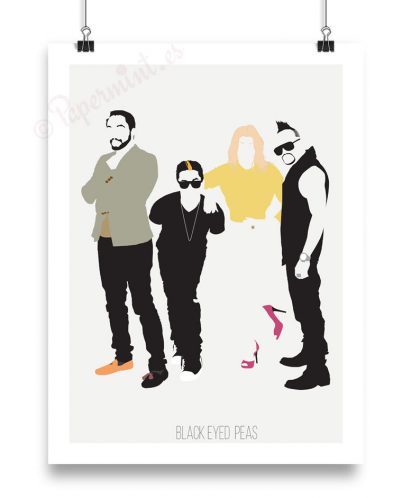 Póster minimalista de Black Eyed Peas