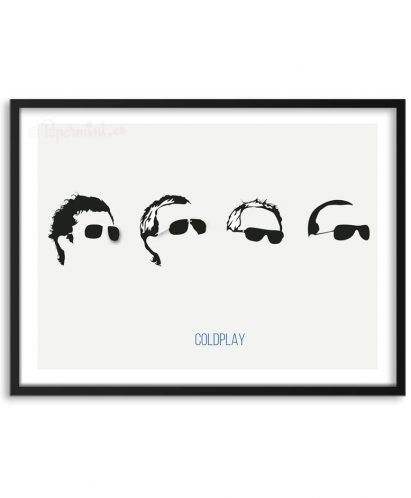 Cuadro de Coldplay ilustración de Papermint