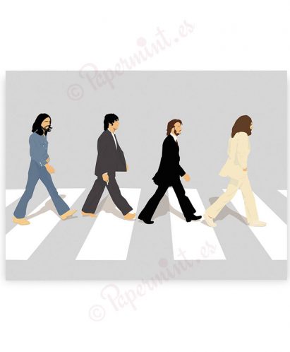 póster Abbey Road minimalista