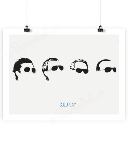 Lámina minimalista de Coldplay