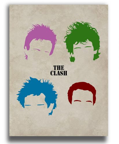 the clash poster siluetas color