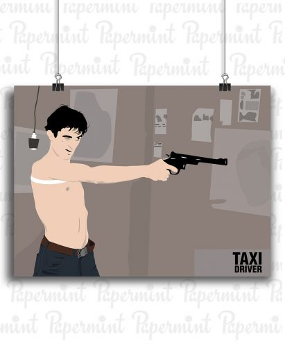 Póster minimalista de taxi driver