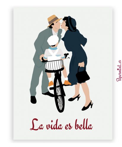 poster cartel de La vida es bella