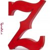 Letra decorativa z para pared y balda