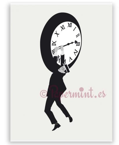 Poster Harold Lloyd reloj