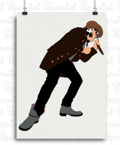 Mike Farris Poster fondo blanco en Papermint