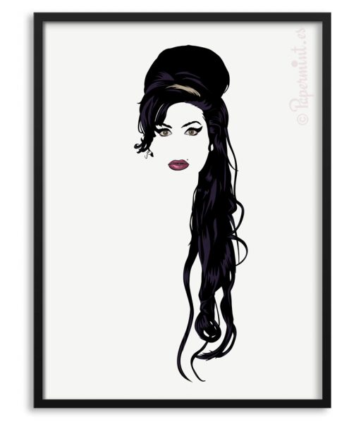 Póster retrato de Amy Winehouse