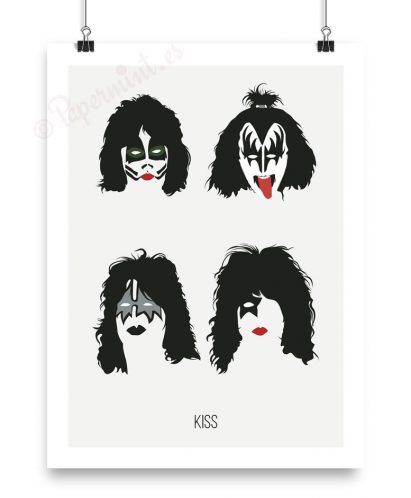 Póster personalizado de la banda KISS