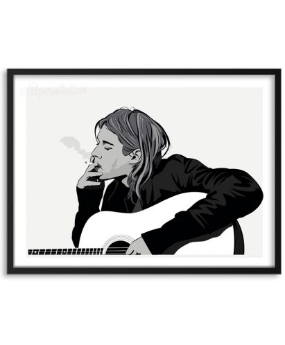 Póster de Kurt Cobain por Papermint