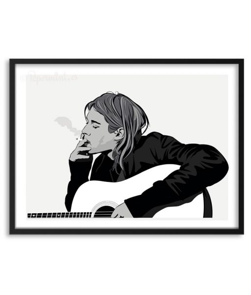 Póster de Kurt Cobain por Papermint