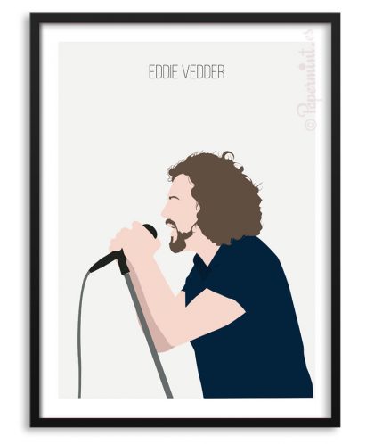Póster de Eddie Vedder ilustración Papermint