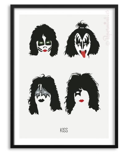 Póster minimalista de KISS