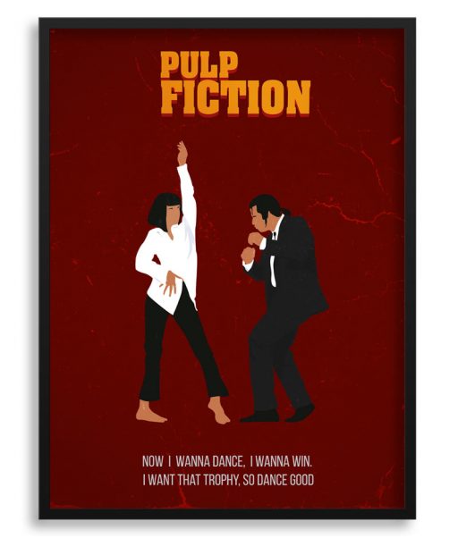 Póster minimalista de Pulp Fiction