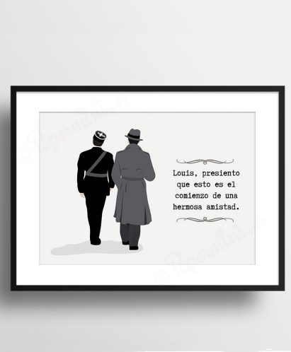 Póster formato horizontal de Casablanca