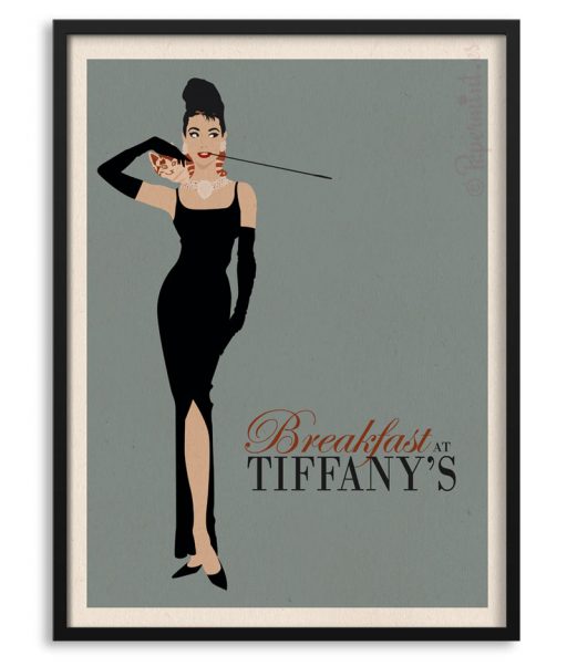 Póster de Audrey Hepburn en "Breakfast at Tiffany`s"