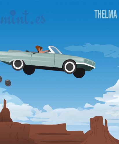 Póster personalizado de la escena final Thelma y Louise