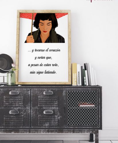 decoracion de dormitorios con poster papermint