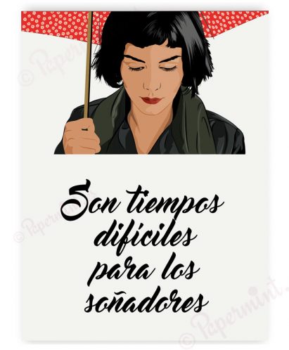 Póster Amelie con frase