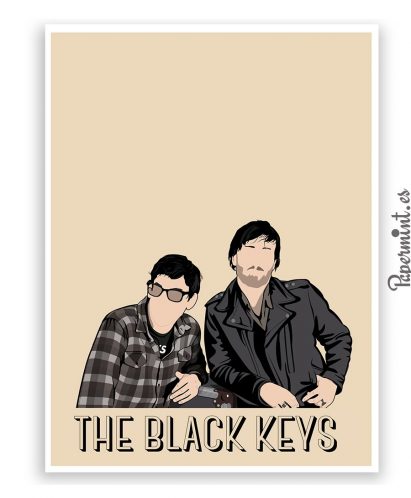 Lámina Black Keys con nombre
