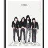 Póster del grupo Ramones personalizado