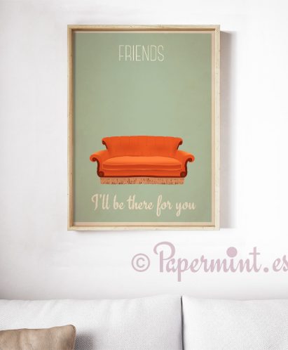 cuadro con lámina de friends