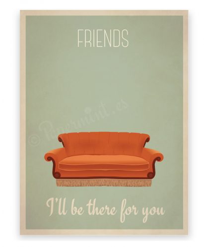 poster sofa serie friends