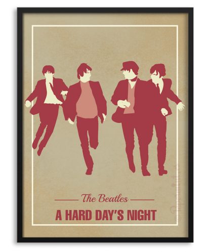 Póster "A hard day's night" de los Beatles