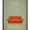 Póster de la serie "Friends" con sofá