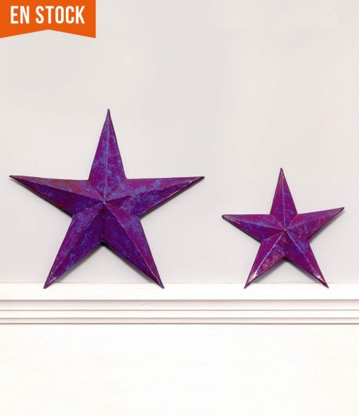 Estrellas color púrpura para decorar