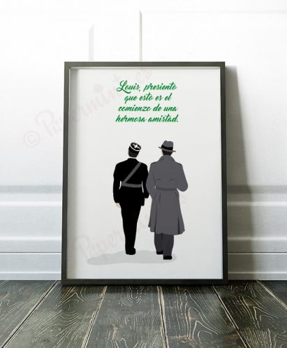 Cuadro con ´lámina Rick