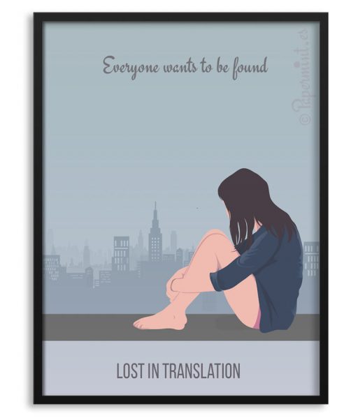Póster con frase "lost in translation"