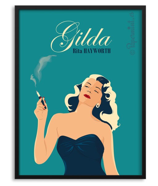 Póster con marco de Gilda.