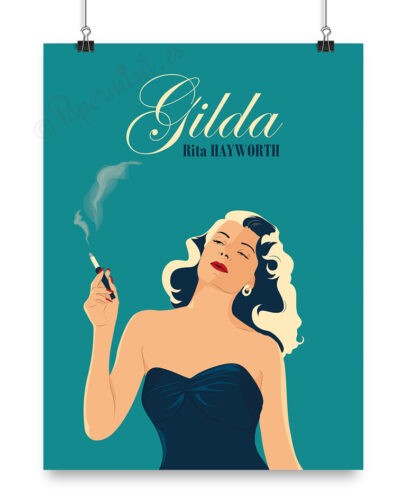 Lámina personalizada de Rita Hayworth.