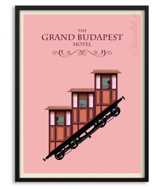 Póster "The grand Budapest Hotel" por Papermint