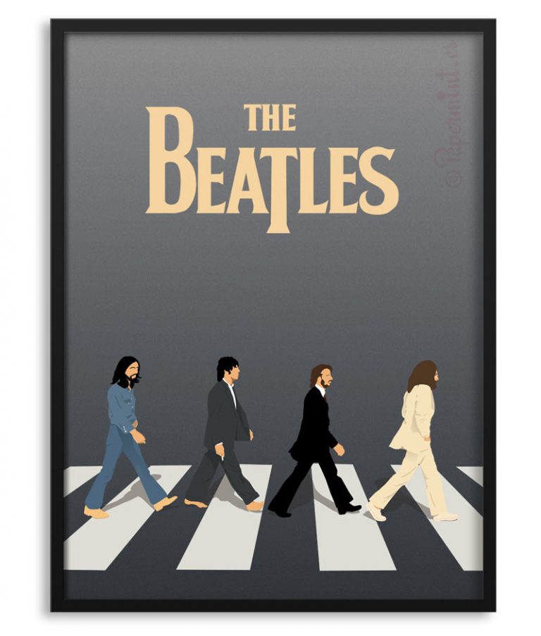 Póster personalizado The Beatles Abbey Road Papermint