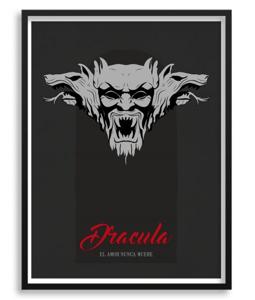 Póster minimalista de la película de "Dracula"