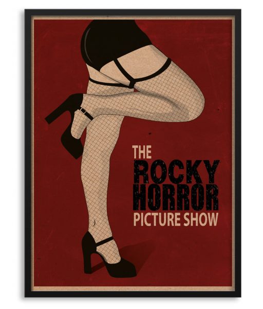 Póster con marco de "The Rocky Horror picture Show"