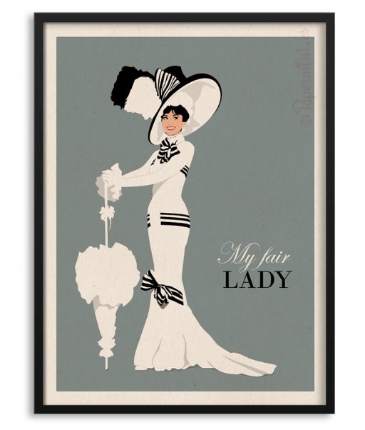 Póster Audrey Hepburn en My Fair Lady