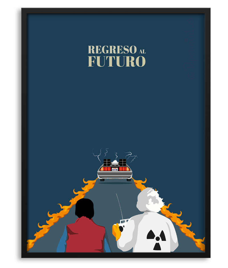 Póster de Regreso al futuro - Back to the Future por Papermint.