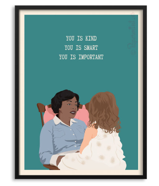 Póster "The Help" con frase.
