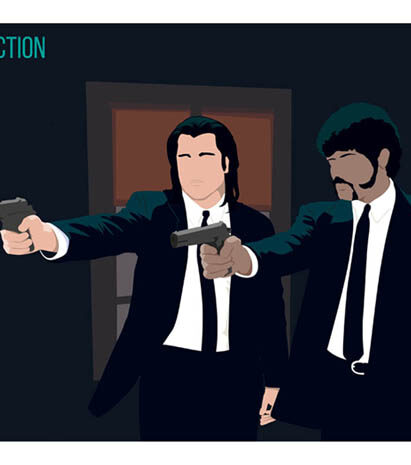Póster Pulp Fiction formato horizontal