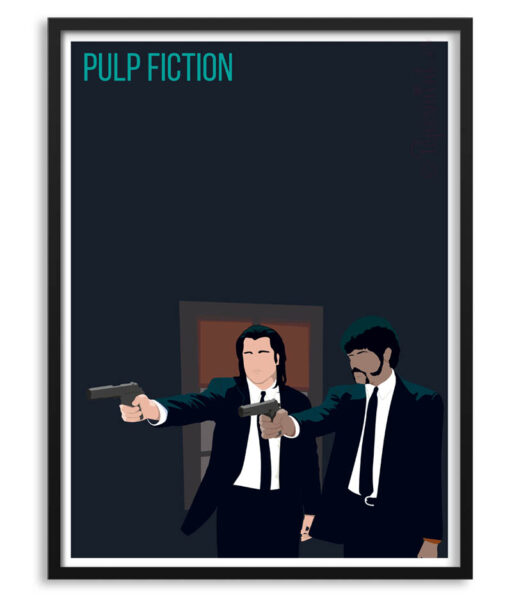 Póster de Pulp Fiction. Jules y Vincent