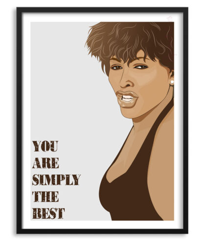 Póster ilustración de Tina Turner
