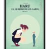 Póster de "Haru en el reino de los gatos"