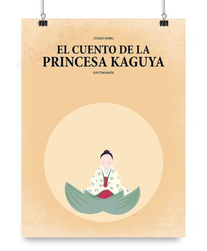Lámina ilustración de la princesa Kaguya