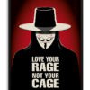 Póster V de Vendetta personalizado con frase
