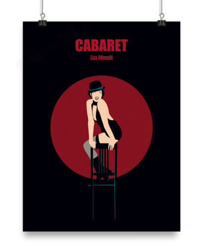 Lámina con ilustración de Liza Minnelli.