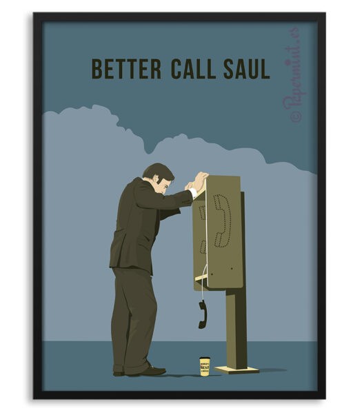 Póster con marco de "Better Call Saul"