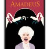 Póster ilustrado de la película "Amadeus"